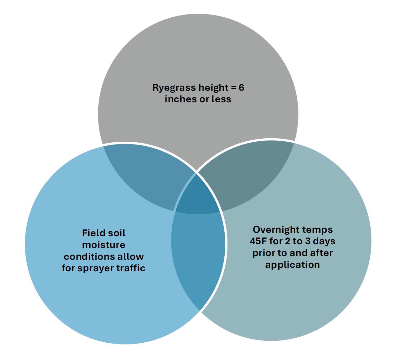 ideal control for Italian ryegrass